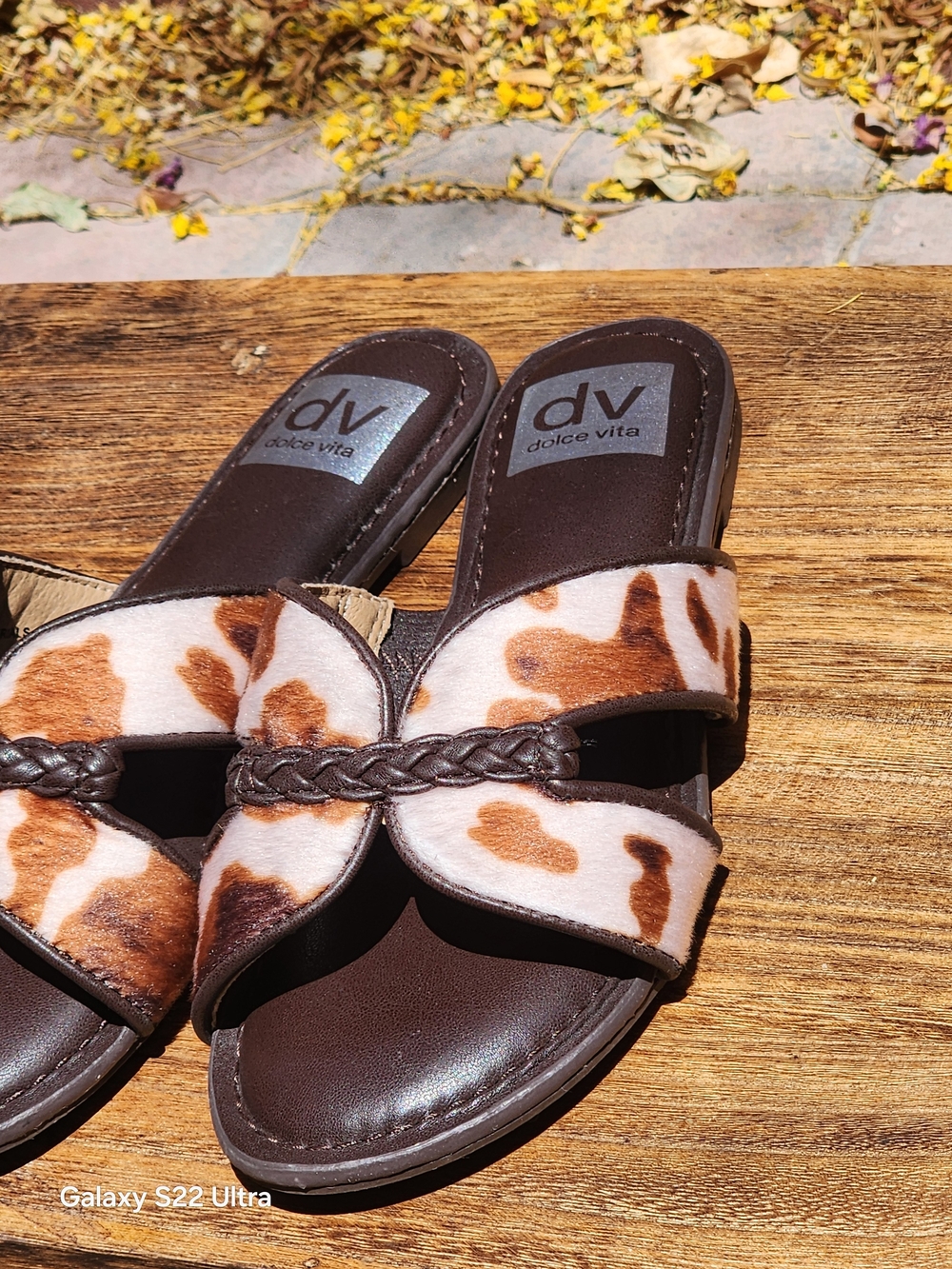 DV by Dolce Vita Women's Geeya Cowhide Slide Sandals Size 6 - Picture 7 of 10